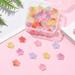 50 Stück opake Harz-Cabochons RESI-FS0001-57
