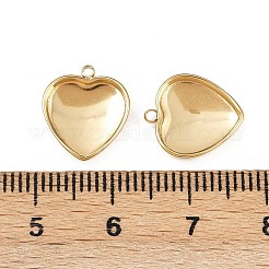Cabochon-Fassungen für Anhänger aus Edelstahl 304 STAS-A194-03B-G
