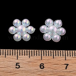 Schneeflocke Regenbogen schillernde Beschichtung Acryl Cabochons PACR-B003-04