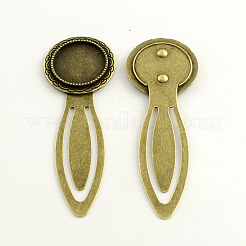 Eisen Lesezeichen Cabochon Fassung PALLOY-S033-12AB-NR
