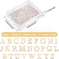 1040 Stück Messing-Cabochons im 26-Stil MRMJ-OC0002-99