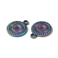 Ionenplattierung (IP) 304 Edelstahl Anhänger Cabochon-Einstellungen STAS-I694-03MC