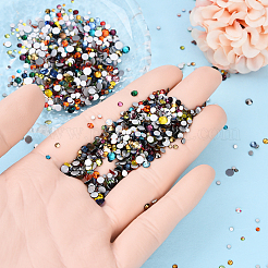 Glas Strass Cabochons flach zurück RGLA-YW0001-A04