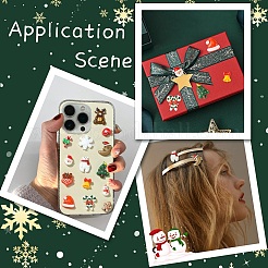 45 Stück 15 Stile Weihnachts-Cabochons aus opakem Harz. RESI-YW0001-99