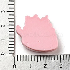 Frühling Kirschblüten Thema opake Harz Pudding Decoden Cabochons RESI-E055-02A