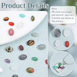 48 Stück 24 Stile natürliche gemischte Edelstein-Cabochons G-PH0002-54