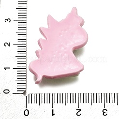 Einhorn undurchsichtige Decoden-Cabochons aus Harz CRES-F034-05