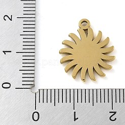 Ionenplattierung (IP) 304 Edelstahl Anhänger Cabochon-Einstellungen STAS-B075-31G