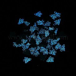 Leuchtende Harz-Cabochons mit Weihnachtsmotiv RESI-U003-02A