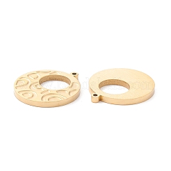 PVD-Vakuumbeschichtung 304 Edelstahl Anhänger Cabochon Fassungen für Emaille STAS-P295-17G