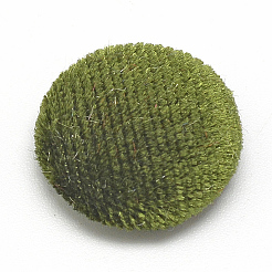 Cabochons aus mit Samtstoff bezogenem Stoff WOVE-S084-12B