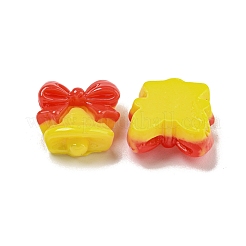 Deko-Cabochons aus undurchsichtigem Harz mit Weihnachtsmotiv CRES-B022-01F