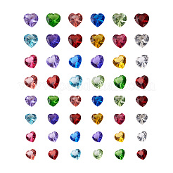 240 Stück 24 Arten Glas Strass Cabochons GLAA-TA0001-11