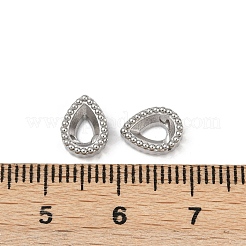 Strass-Cabochon-Fassungen aus Edelstahl 304 STAS-G356-04P-01