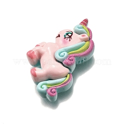 Einhorn undurchsichtige Decoden-Cabochons aus Harz CRES-F034-03
