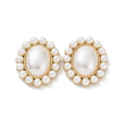 ABS Nachahmungen von Perlen Cabochons PALLOY-E026-02G