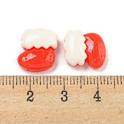 Deko-Cabochons aus undurchsichtigem Harz mit Weihnachtsmotiv CRES-B022-01E