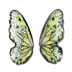 Durchscheinende Paillette-Cabochons aus Harz CRES-M023-03