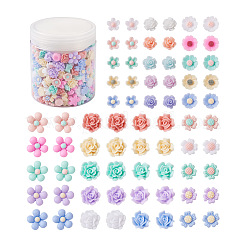 700 Stück 7 Arten undurchsichtige Harz Cabochons CRES-CD0001-07