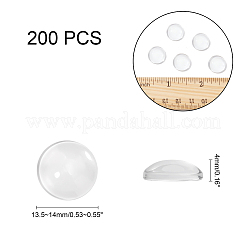 Transparente Glas Cabochons GGLA-AR0001-04A