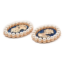 Emaille-Cabochons aus Zinklegierung ENAM-Q501-01LG-03