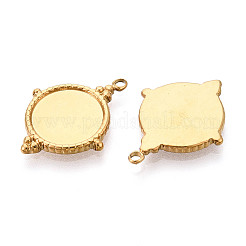 Cabochon-Fassungen für Anhänger aus Edelstahl 304 STAS-T065-94G