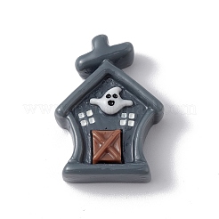 Undurchsichtige Harz-Cabochons zum Thema Halloween RESI-E035-01G