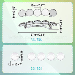 DIY Blanko-Haarspangen-Set mit Kuppel DIY-UN0001-12