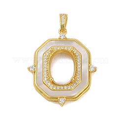 925 Sterling Silber Micro Pave Zirkonia Korb Anhänger Fassung mit Krappenfassung STER-H113-01G