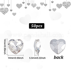 50 Stück Glas-Strass-Cabochons RGLA-FG0001-15B