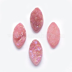 Natürliche Druzy Quarz Cabochons galvanisieren G-P382-K-M