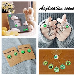 Irische Cabochons aus Glas GGLA-PH0006-01A
