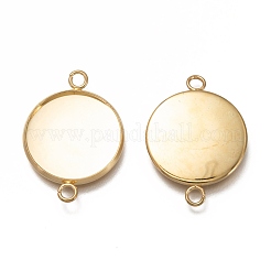 Cabochon-Anschlussfassungen aus Edelstahl 304 STAS-H130-23F-G