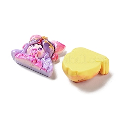 Cartoon-Deko-Cabochons aus undurchsichtigem Harz CRES-A057-02