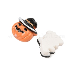 Undurchsichtige Harz-Cabochons zum Thema Halloween CRES-M037-06