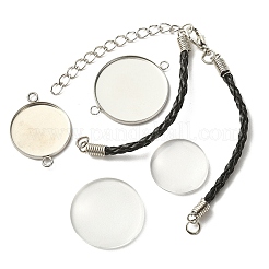 Bausatz für ein leeres Kuppelgliederarmband zum Selbermachen DIY-YW0006-48