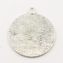 Tibetischer Stil Zink Legierung Anhänger Fassungen TIBEP-M004-08AS-RS