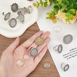 DIY-Set zur Herstellung blanker Fingerringe mit Kuppel DIY-SC0022-21