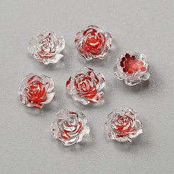 Cabochons aus transparentem Kamelienharz MRMJ-WH0075-57B