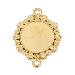 Cabochon-Fassungen für Anhänger aus Edelstahl 304 STAS-D366-11G