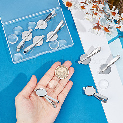 DIY-Set zur Herstellung einer leeren Krawattenklammer mit Kuppel DIY-DC0002-25