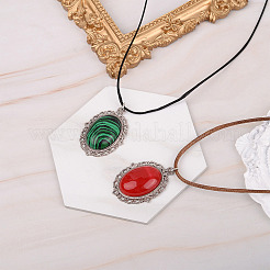 36 Stück Cabochons aus natürlichen und synthetischen Edelsteinen im 18-Stil G-FW0001-07