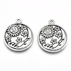 Tibetischen Stil Legierung Anhänger Emaille Fassungen TIBE-S323-006AS-RS