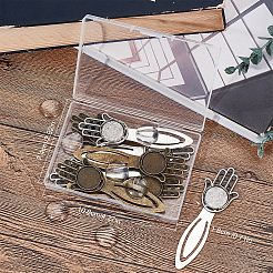 DIY Blanko Dome Lesezeichen Set mit Hamsa-Hand DIY-SC0021-03