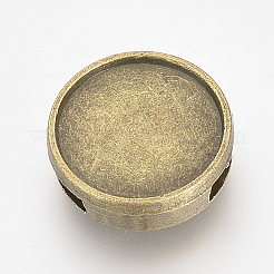 Tibetanische Artlegierung Diacharme Cabochon Fassungen X-PALLOY-Q341-04AB-FF