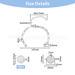 DIY Blanko-Set zur Herstellung von flachen DIY-UN0004-53