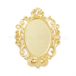 Aluminium-Anhänger Fassungen für Cabochons PALLOY-E577-31G