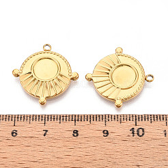 Cabochon-Fassungen für Anhänger aus Edelstahl 304 STAS-T065-93G