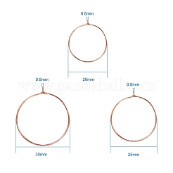 Messing Weinglas Charm Ringe KK-PH0035-15