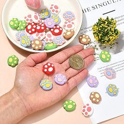 40 Stück opake Harz-Cabochons RESI-CJ0002-61